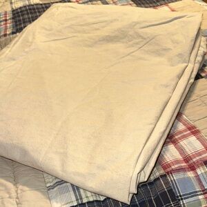 Noble Excellence Beige Linen Blend Queen Duvet Cover